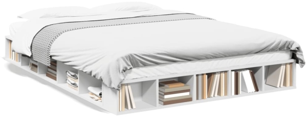 vidaXL Bettgestell Weiß 160x200 cm Holzwerkstoff 3280461