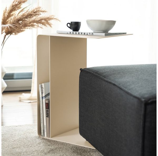 HOME DELUXE Beistelltisch Beistelltisch ZIMA – Made in Germany (4 Aufstellmöglichkeiten - 360° Drehbar), Couchtisch, Sofatisch