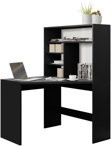 Schreibtisch Nirano (Farbe: Schwarz)