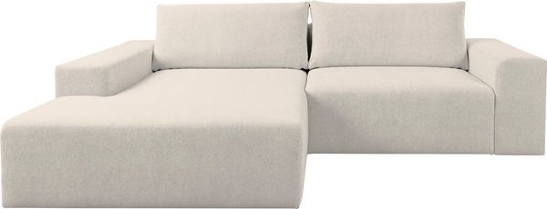 WERK2 Ecksofa Rio, elegant & bequem, Breite 262 cm, L-Form, Puristisches Design mit maximalem Komfort