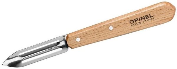 Opinel Gemüsemesser, Opinel Schälmesser No 115, rostfrei, Buche, natur