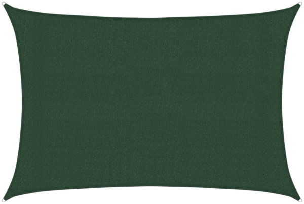 vidaXL Sonnensegel 160 g/m² Dunkelgrün 3x4,5 m HDPE 311458