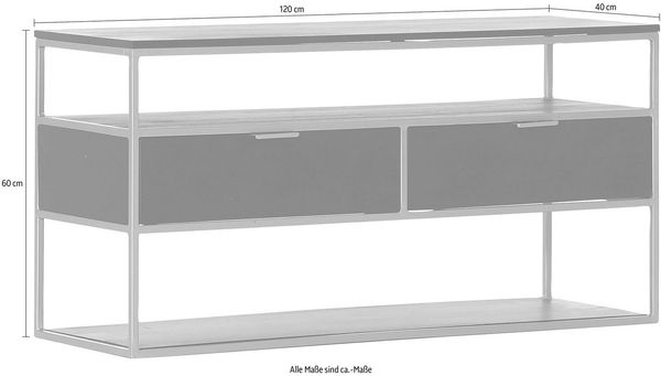 Gutmann Factory Lowboard Porto, Kommode, Breite 120 cm