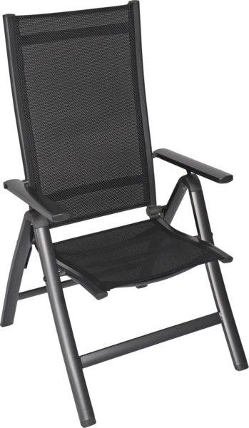 Relaxsessel Gartensessel Hochlehner CARINO Gestell Aluminium anthrazit