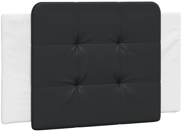 vidaXL Bettgestell ohne Matratze "Zadar" Weiß und Schwarz 90x200 cm Kunstleder 3208844 Bild 5