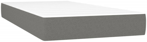 vidaXL Boxspringbett mit Matratze Dunkelgrau 90x190 cm Stoff 3127766 Bild 5