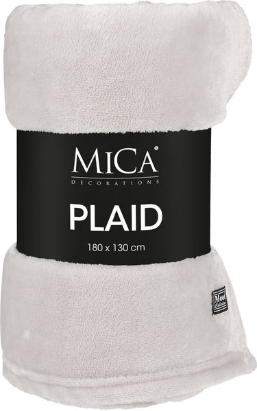 Mica Decorations Fleecedecke Famke 130 x 180 cm beige