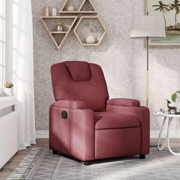 vidaXL Relaxsessel Weinrot Stoff 372368