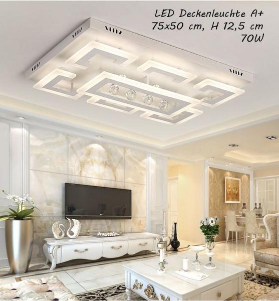 Euroton LED Deckenleuchte LED Deckenleuchte mit Fernbedienung Lichtfarbe/Helligkeit einstellbar, LED fest integriert, mit Fernbedienung warmweiß über neutralweiß bis hin zu kaltweiß stufenlos einstellen, Lichtfarbe und Helligkeit stufenlos einstellbar