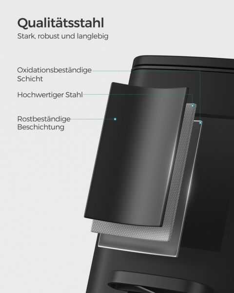 Songmics Kosmetikeimer, 6 Liter, Mülleimer Bad, kleiner Abfalleimer, Tretmülleimer Bild 4