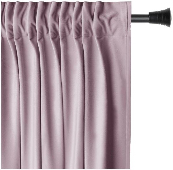 Restilo Gardine Gardine Multifunktionsband Kräuselband Vorhang Verdunkelnd Samt Textil (1 St), Kräuselband, verdunkelnd, Samt Textilien, mit Raffhalter