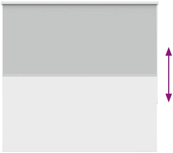 vidaXL Verdunkelungsrollo Hellgrau 160x150cm Stoffbreite 156,6cm 4011400 Bild 9