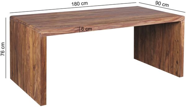 Wohnling 'Boha' Schreibtisch, natur, 76 x 180 x 90 cm Bild 7