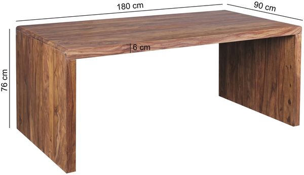 Wohnling 'Boha' Schreibtisch, natur, 76 x 180 x 90 cm Bild 8