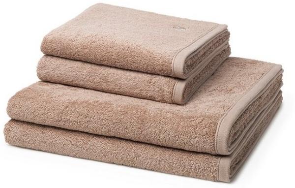 Ross Vita 4 tlg. Frottier-Set - 2 X Handtuch (50 X 100cm), 2 X Duschtuch (70 X 140cm) - 520 g/m2 - Cappuccino