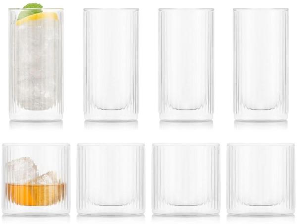 Bodum 8 x Trinkglas Doura Bar doppelwandige Gläser