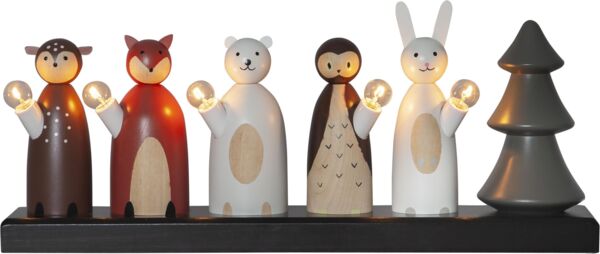 Fensterleuchter "Forest Friends", 5-flammig