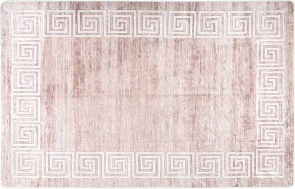 vidaXL Teppich Waschbar Beige 160x230 cm Rutschfest 337943