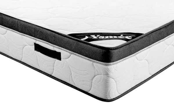 Vente-unique - Set aus Bettgestell mit Bettkasten + Schaumstoffmatratze - 160 x 200 cm - Stärke 30 cm - Weiß - SOLAK von YSMÉE Bild 4