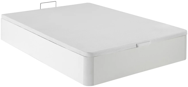 Vente-unique - Set aus Bettgestell mit Bettkasten + Schaumstoffmatratze - 160 x 200 cm - Stärke 30 cm - Weiß - SOLAK von YSMÉE Bild 6