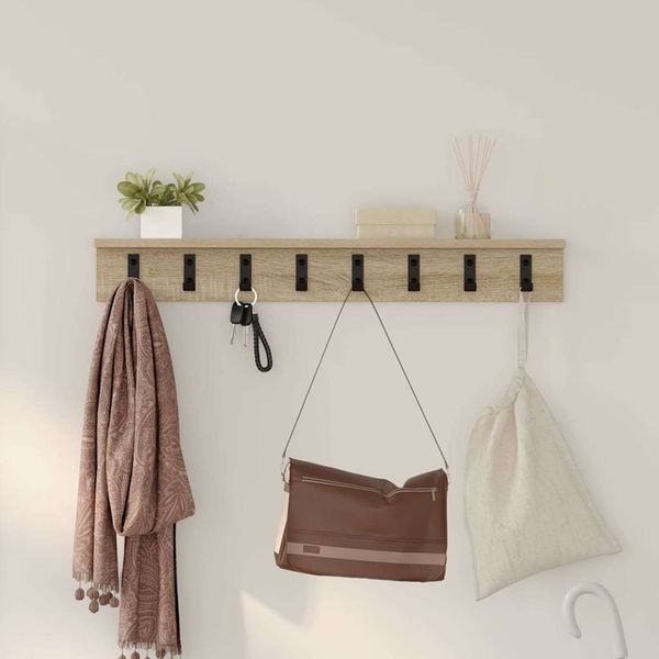 vidaXL Wandmontierter nachttisch Sonoma-Eiche 80 x 10,5 x 10,5 cm 874365