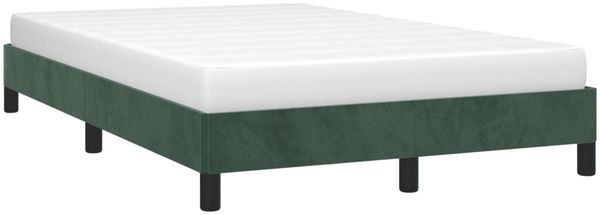 vidaXL Bettgestell ohne Matratze Dunkelgrün 120x190 cm Samt 379505 Bild 4