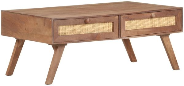 vidaXL Couchtisch 100x60x40 cm Mango Massivholz 323599