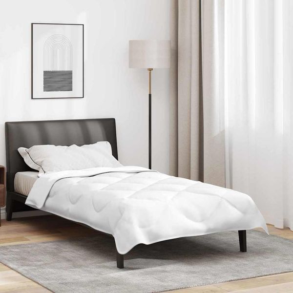vidaXL 2-in-1 Bettdecke Weiß 220 x 155 x 10 cm Polyester 42007788