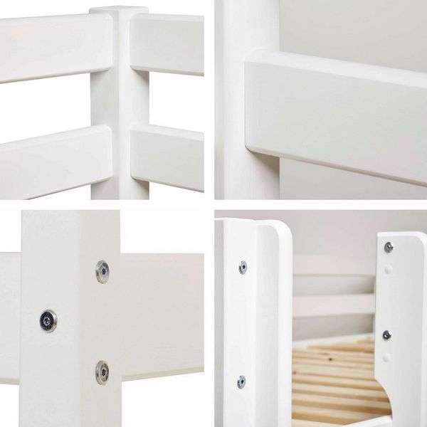 Hoppekids Spielbett ECO COMFORT, Hochbett, in 2 Einzelbetten teilbar, Höhe 72cm, Farbe & Größe & Matratze