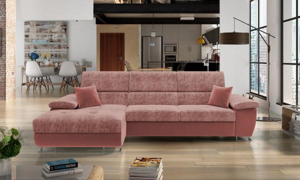 Ecksofa Cotere Mini Premium, Seite: Links, Farbe: Magic Velvet 2258 + Miu 2034 + Magic Velvet 2258