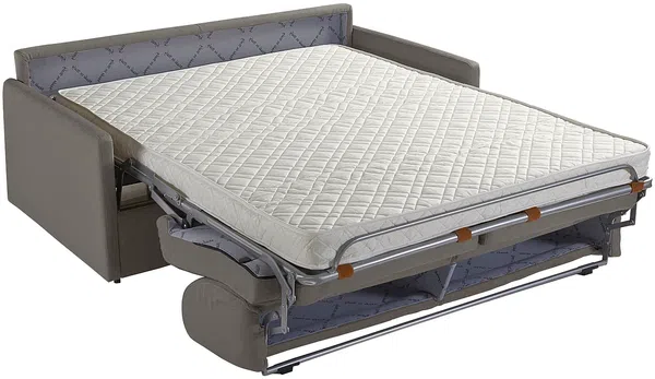 Schlafsofa 2-Sitzer Samt CALIFE - Minzgrün - Liegefläche: 120 cm - Matratzenhöhe: 14 cm Bild 4