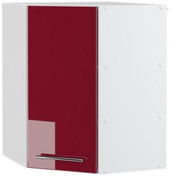 Vicco Küchenschrank Hängeschrank Unterschrank Küchenzeile Hochglanz Fame-Line (Bordeaux Hochglanz, Eckhängeschrank 57 cm)