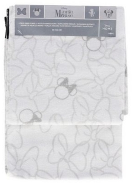Disney Handtücher 2er Pack – 40x60 cm aus weicher Baumwolle Weiß