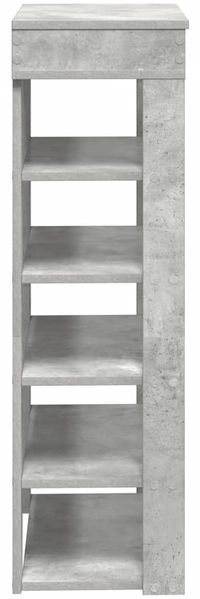 vidaXL Schuhregal Betongrau 60x30x98 cm Holzwerkstoff 859926 Bild 5