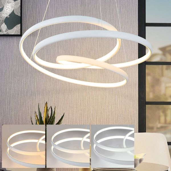 ZMH Hängelampe LED Pendelleuchte Esstisch - Hängeleuchte Dimmbar 55W Esstischlampe 50CM Esszimmerlampe Modern Pendellampe mit Fernbedienung Wohnzimmerlampe Hängend für Wohnzimmer Schlafzimmer Küche