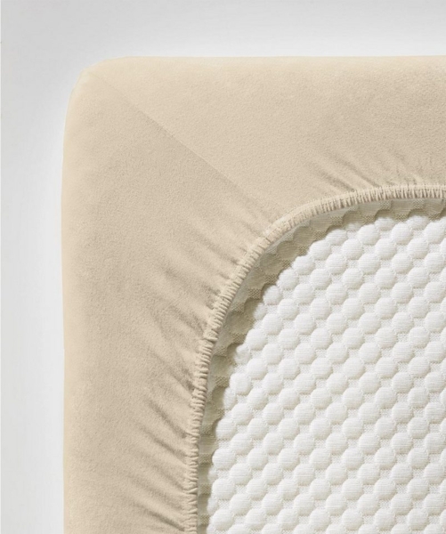 fleuresse Single Jersey Spannbettlaken Jenny C 100x200 cm Beige