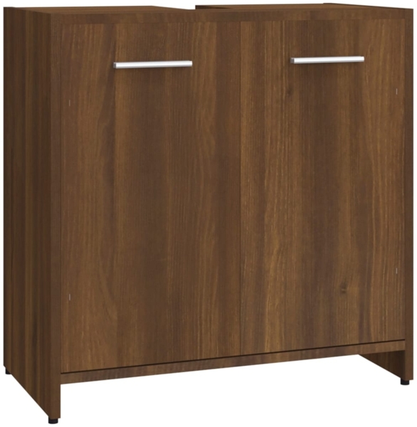 vidaXL Badezimmerschrank Braun Eichen-Optik 60x33x60 cm Holzwerkstoff 815527