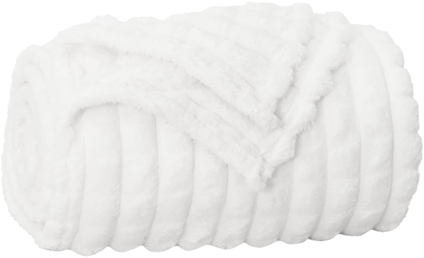 vidaXL Überwurfdecke Weiß 150x130 cm Fleece 42016933