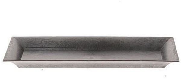 INNA-Glas Servierplatte Kunststoff Tablett TORMUND, Kunststoff, schwarz, 36 x 17 x 2,5 cm, Kunststoff