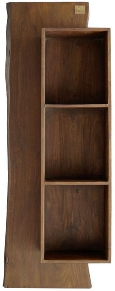 Wandregal Akazie 50x22x147 braun lackiert PURE ACACIA #201