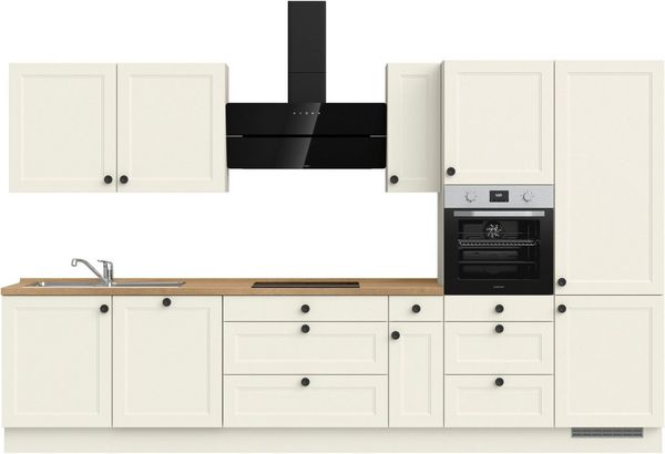 nobilia® Küchenzeile "Cascada II", vormontiert, Breite 360 cm, Ausrichtung wählbar, wahlw. mit E-Geräten
