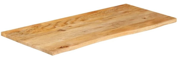 vidaXL Tischplatte mit Baumkante 110x60x2,5 cm Massivholz Mango 370455