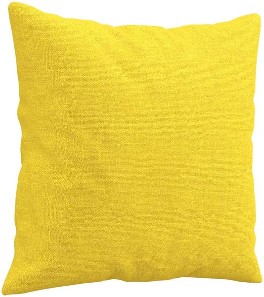 vidaXL 4-tlg. Sofagarnitur mit Kissen Hellgelb Stoff 3202083 Bild 10