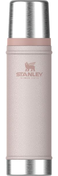 Stanley Classic Legendary 0,59 l – Hält Getränke bis zu 18 Stunden heiß oder kalt – Edelstahl – BPA-frei – Spülmaschinenfest – Rosenquarz