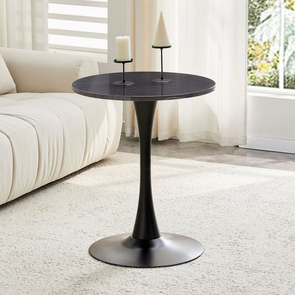 i@home Esstisch Runder Esstisch (1 Tisch), Runder 60cm Beistelltisch aus MDF, perfekt für europäische Wohnräume