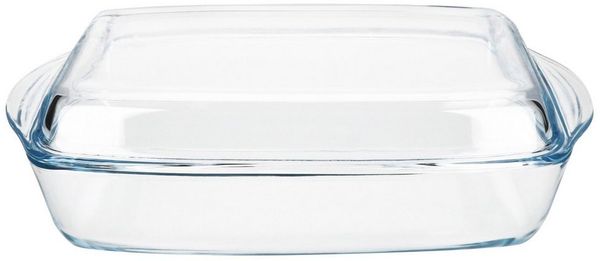 MamboCat Auflaufform MamboCat Borcam Brat- & Backform mit Deckel 1,8L Glas Auflaufform, Glas