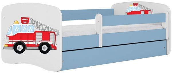 Raumhirsch Furniture Kinderbett 70x140, 80x160, 80x180 cm - Komplettset mit Matratze & Schublade (Bett für Mädchen, Einzelbett für Kinder von 2-12 Jahren, Rausfallschutz und Lattenrost), verschiedene Farben & Designs