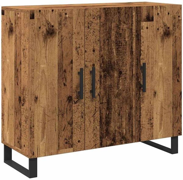 Sideboard, Kommode Altholz 90 x 34 x 80 cm Holzwerkstoff