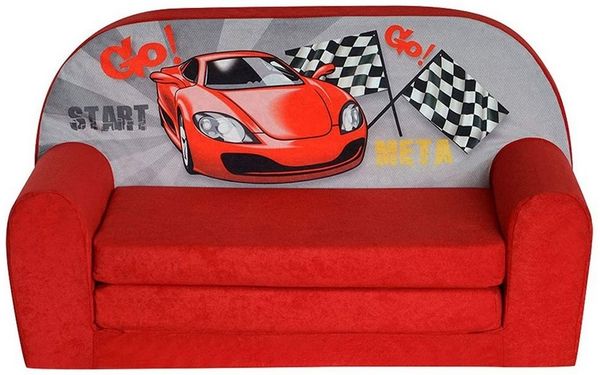 FORTISLINE 'Racing Car' Kindersofa Mini zum Aufklappen