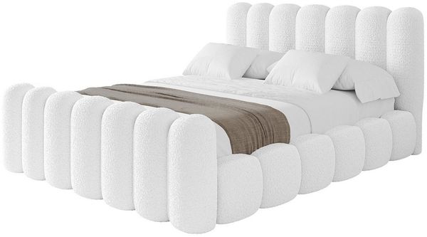 ALTDECOR Polsterbett SENA-Z (Polsterbett mit Bettkasten und Lattenrost, Boxbett ohne Matratze), Doppelbett mit Stauraum, Bett mit Kopfteil